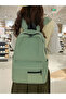Solid Zip Closure Backpack - 6
