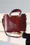 Women's Burgundy Hand and Shoulder Bag Suitable for Daily and Evening Dress Use - 6
