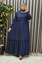 Women's Hijab Clothing Plus Size Two Layer Ferace - 5