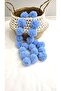 Stqueen Tulle Blue Mini Pompon Banner Baby