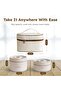 Premium Thermal Lunch Box Set | Stainless Steel, Insulated, Leak-Proof & Stackable Containers - 6