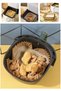 100 Pieces Air Fryer Baking Paper Square Plate Model - 2