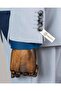 Italian Style Double-Breasted Jacket Pants Suit Gray T14081 - 5
