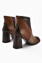 Ylwa Genuine Leather Brown Tan Heeled Women's Boots - 6