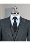 Italian Style Slim Fit Men Jacket Vest Pants Suit Black T11020 - 2