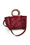 Crochet Knitted Flower Detailed Shoulder Bag, Handmade Custom Design Bag - 2