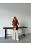 Elegant Oversized Vest with Gold Buckle Belt and Shoulder Pads - 2