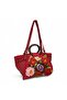 Crochet Knitted Flower Detailed Shoulder Bag, Handmade Custom Design Bag - 6