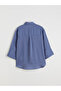 Striped Oversize Women's Shirt - 2