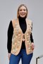 Middle-Aged Women's Special Design Pearl-Colored Daisy Floral Mother Vest - 8
