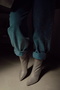 Party Sparkling Stone Detailed Suede Ankle Mid-Heel Zippered Pointed Toe Women's Boots Bootie - 5