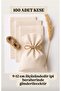 100 Pcs 9×12cm Raw Cloth Natural Beige Color Cloth Pouch Multi-Purpose Cloth Bag