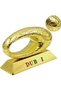 DUBAI MUSEUM OF THE FUTURE 3D Sculpture, Elegant Table Decor and Souvenir, Gold Color Medium