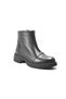 101809 Genuine Leather Zippered Thick Heel Casual Women's Boots - 2
