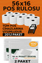 Office Set - Pos Roll 56X16 (Pack of 20) + A4 Bag File (2 Packs, 100 Pieces) - 3