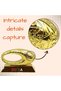 DUBAI MUSEUM OF THE FUTURE 3D Sculpture, Elegant Table Decor and Souvenir, Gold Color Medium - 2