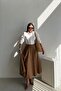 Tan Suede Long Skirt - 3