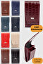 Ar-004 Genuine Leather Cigarette Case Croco Burgundy - 4