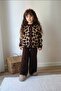 Leopard Patterned Knitwear Set for Girls - 3