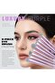 14pcs Vegan Makeup Brushes Set, Foundation Eyeshadow Concealer Contour Powder Luxury Purple T512 - 4