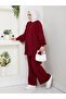 Women's Balloon Sleeve Steel Mesh Tunic and Pants Two-Piece Set - 3