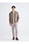 Xside Brown Polo Collar Buttoned Men's Cardigan - 2