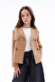 Girl's Buttoned Short Trench Coat - 6