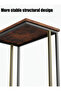3Pcs C-Shaped Coffee Service Table Set Side Nesting Table Table Small Coffee Table Couch Table - 7