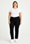 Women's Plus Size Black, 5 Pocket Gabardine Pants 65N39159 - 5