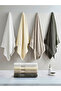 Pack of 2 - Luxury Cotton Bath Towel, Beige 70x140cm - 3