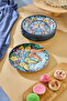 Luxury Butterfly Patterned 6-Piece Cake and Dessert Plate (20 cm) - Presentation Cake and Dessert Plates - 3