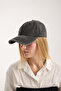 Plain Unisex Black Color Washable Denim Distressed Hat - 3