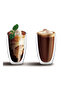 Set of 2 - Double Wall Borosilicate Coffee Juice Glass, 450ml