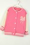 Girl's Cotton Printed College Cardigan - 3