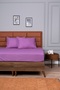 Double Fitted Sheet+2 Pillowcases Gift 160X200 Purple - 2