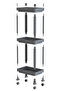 3-Tier Bathroom Shelf Unit (Peggy) Black Bathroom Organizer Shampoo Holder Towel Rack Cabinet (Black) - 5