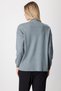 High Neck Asymmetrical Cut Knit Sweater - 4