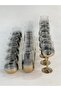 Titanium Coated 18 Piece Luxury Glass Cup Set – 6 Water Glasses + 6 Long Drink Glasses + 6 Goblets - 2