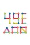 Set 36 piese magnetice de constructie, Flippy, Forme geometrice, Multicolor - 7