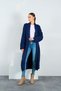 Th2310006 - Open Front Shawl Collar Cardigan - 2