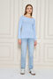 Boat Neck Long Sleeve Basic Women's T-Shirt Comfortable and Stylish - 2