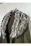 Faux Fur Plush Shawl Collar - 3