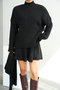 Women's Scarf-Skirt 3-Piece Knitwear Set - 6