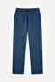 Men's Anthracite Loose Fit Tie-Waist Trousers