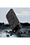 Shockproof iPhone 17 Air Case – Black Crystal Carbon Fiber with Red Highlights, Slim Cover - 8