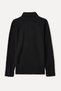 Men's Navy Blue Polo Collar Sweatshirt - 2