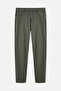 Men's Brown Slim Straight Fit Trousers