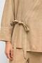 Tie-Front Suede Look Kimono Double Set Stone 9366-Tk - 7
