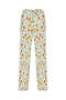 White Elastic Waist Pleated Pocket High Waist Trousers
