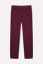 Women's Plum Pocket Detailed Straight Fit Trousers - 2
